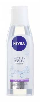 Nivea Sensitive 3 in 1 Reinigungsfluid, für sensible Haut, 1er Pack (1 x 200 ml)